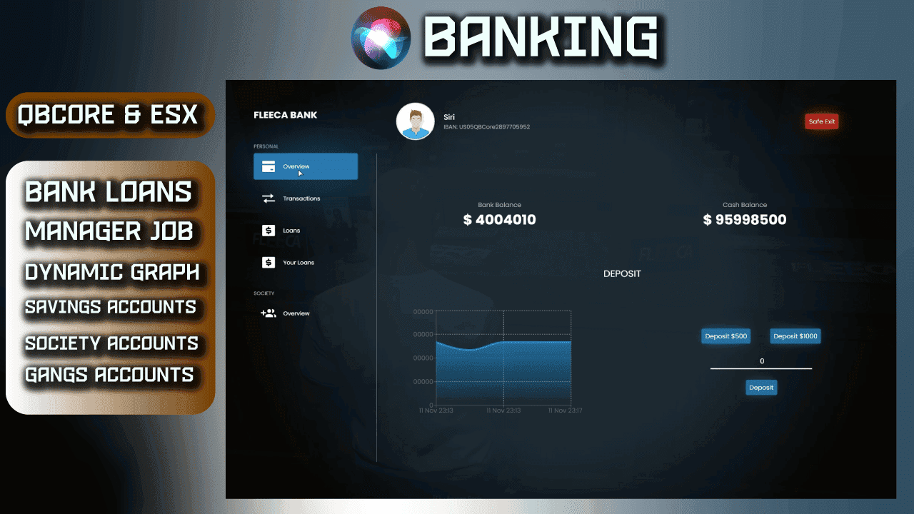 ESX Banking V2: Advanced Script with Loans & Society